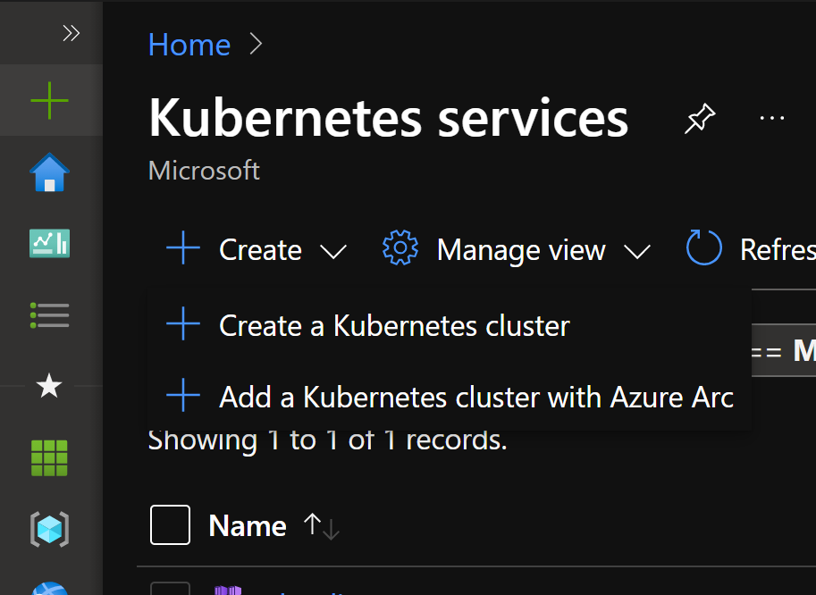 Create a Kubernetes Cluster
